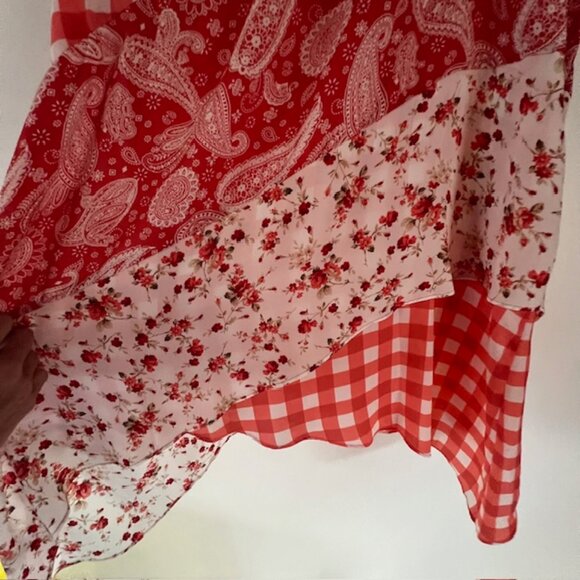 CATO EST. 1946 Womens Layered Top, Sleeveless, Asymmetrical Hem, Size 22/24W - Picture 5 of 7